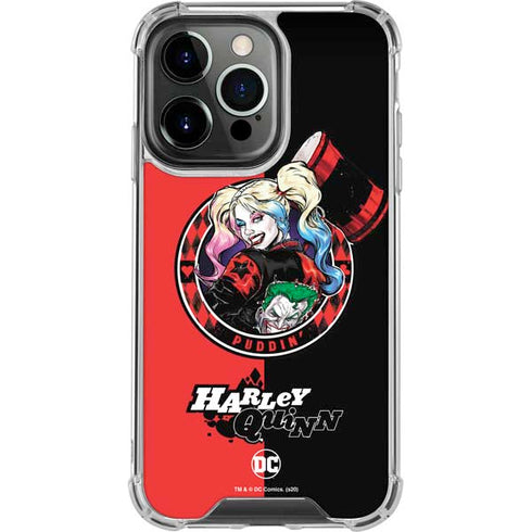 DC Comics Harley Quinn Puddin iPhone 14 Pro Clear Case